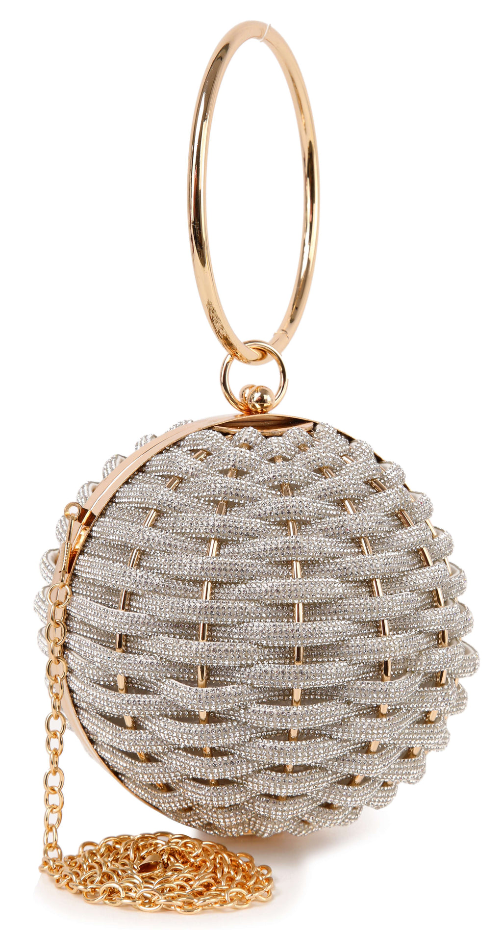 Clutch Ball Style Silver Color