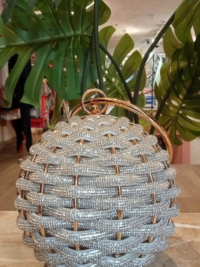 Clutch Ball Style Silver Color