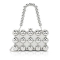 Clutch Cherish Rectangle Silver Color