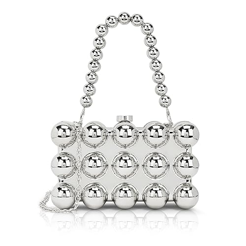Clutch Cherish Rectangle Silver Color