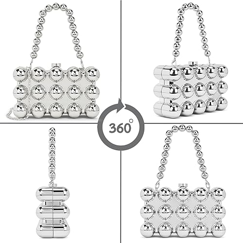 Clutch Cherish Rectangle Silver Color