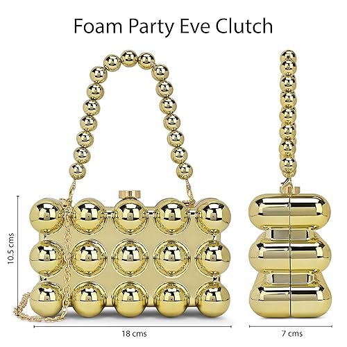 Clutch Cherish Rectangle Golden Color