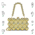 Clutch Cherish Rectangle Golden Color