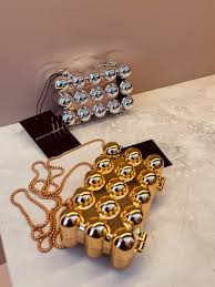 Metallic Acrylic Box Clutch